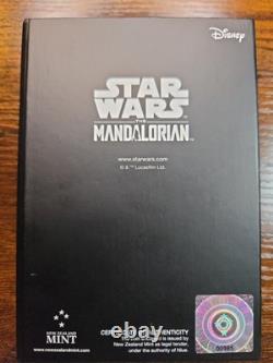 Star Wars The Mandalorian pièce d’argent de 1 oz Din Djarin avec boîte et certificat d’authenticité New Zealand Mint