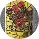 Sunflowers Vincent Van Gogh Glass Standard 2 Oz Silver Coin 10 Cedis Ghana 2022