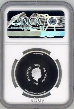 Symbole de Green Lantern de DC Comics Monnaie en argent d'une once 2021 Niue Ngc Pf70 Première sortie