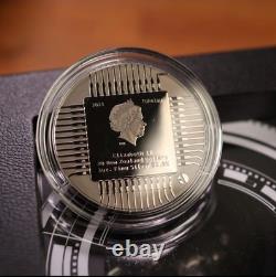 Tokelau 3 oz ROBOTS V1 NEXT EVOLUTION Amour 20 $ Pièce en argent 2021 Proof Obsidienne