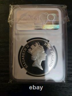 Vente 1997 Nouvelle-Zélande Argent 5 Dollars Saddleback Ngc Pf 70 Ultra Cameo Pop 2