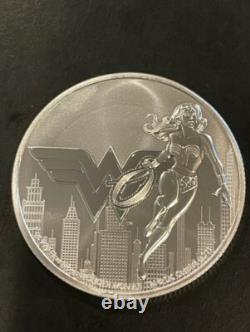 Wonder Woman DC Comics 2 $ Niue Monnaie de Nouvelle-Zélande. 999 argent fin 1 oz ty argent fin BU