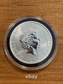 Wonder Woman DC Comics 2 $ Niue Nouvelle-Zélande Mint. Argent fin 999 1 oz BU